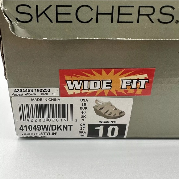 Skechers Women’s 10 Tan Memory Foam Parallel Stylin Wedge Heel Slingbacks Suede - Picture 2 of 7